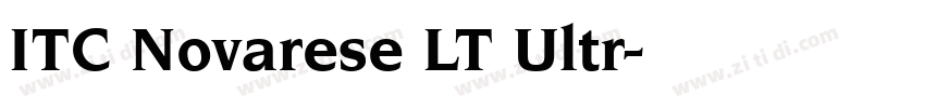 ITC Novarese LT Ultr字体转换